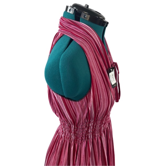NWT JinSeMingXia Maxi Striped Dress (L) - Picture 7 of 12